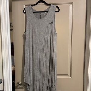 Soft Surroundings Chic Asymmetrical Gray Dress